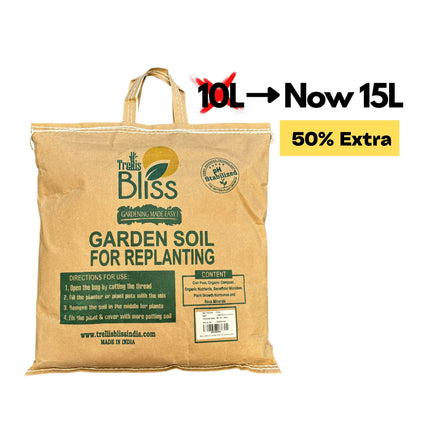 Trellis Bliss Enriched Garden Soil Mix (15Litres)