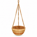 Trellis Bliss 10″ Bamboo Hanging Planter (Jute Rope Hanger)