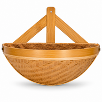 Trellis bliss Half-Moon Bamboo Wall Planter