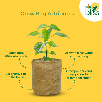 Trellis Bliss 15″ Jute Tomato Grow Bag