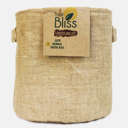 Trellis Bliss 12″ Jute pepper Grow Bag