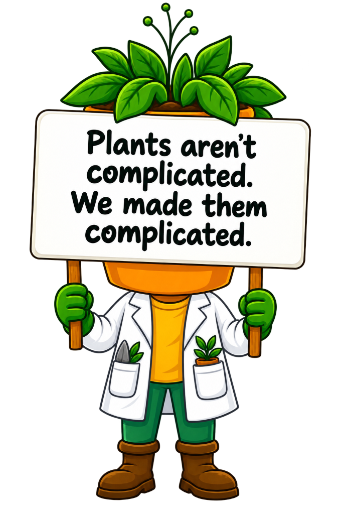 Plants aren't complicated. We made them complicated.